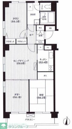 パレッジ新小岩の物件間取画像
